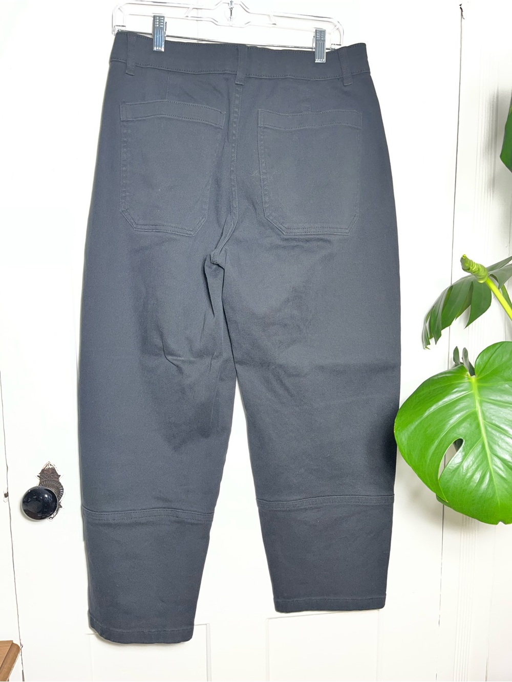 Everlane The Utility Barrel Pant Black 8R Organic Cotton Cropped Barrel Jeans - Picture 4 of 7